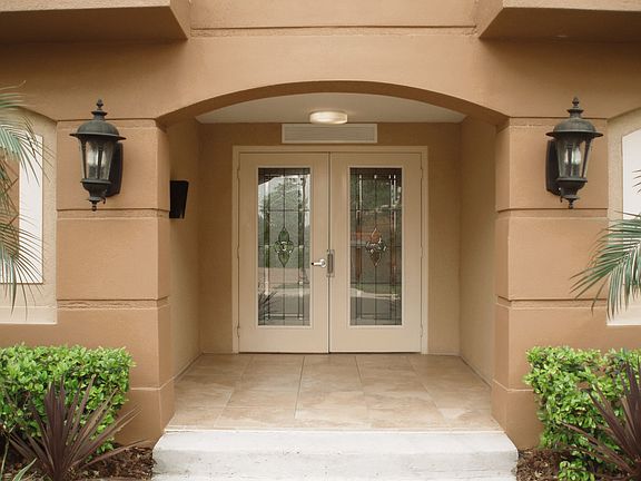 Front entry to building