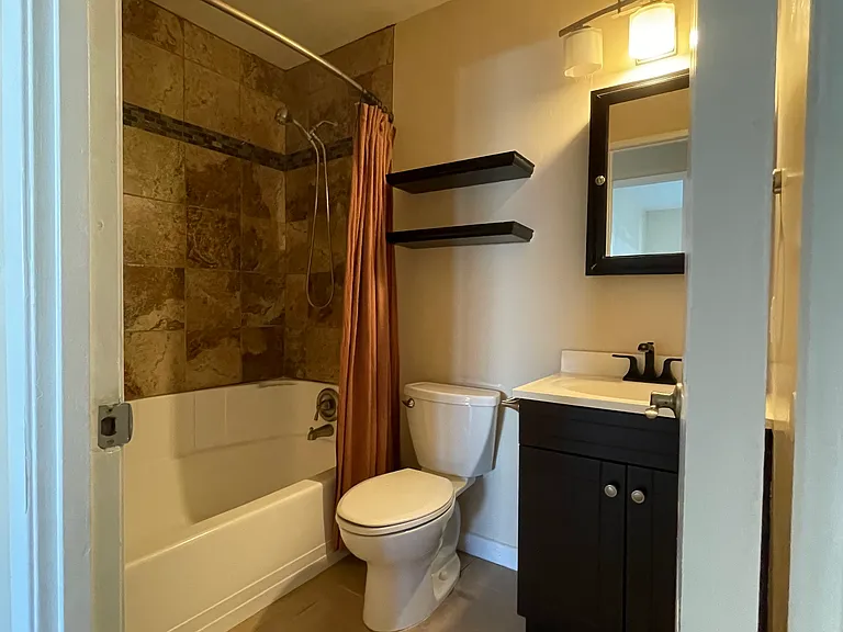 Hallway bathroom