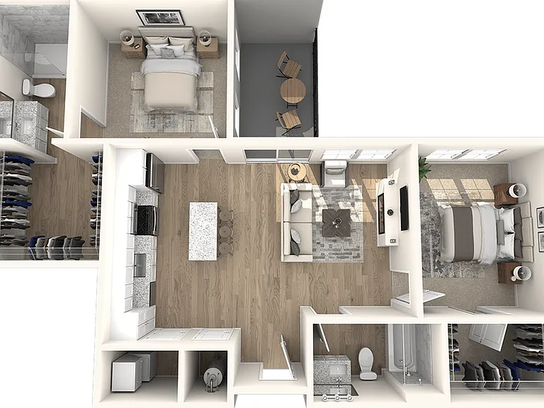 Two Bedroom, Two Bathroom Two Bedroom, Two Bathroom