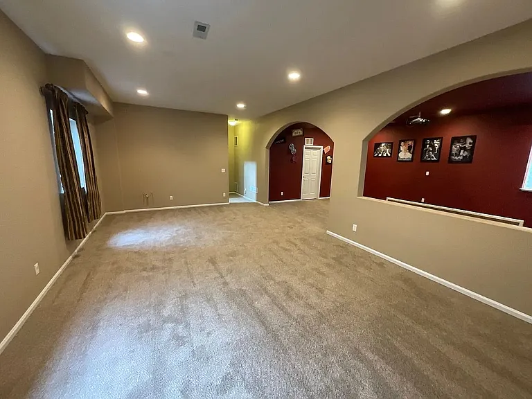 Spacious room adjacent to home theater for extra spacious living!