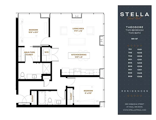 Floor plan Theodore