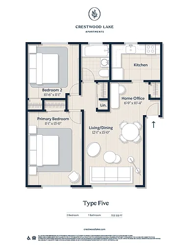 Floor plan 2 BEDROOM HOLDING