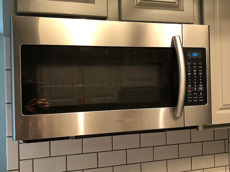 Kitchen with subway tile