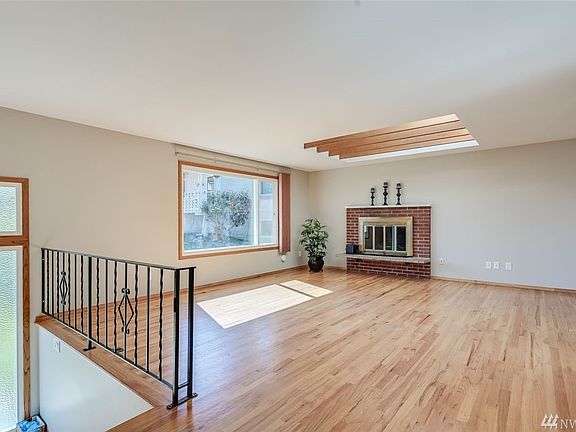 Spacious Family Room with wood burning fireplace 
