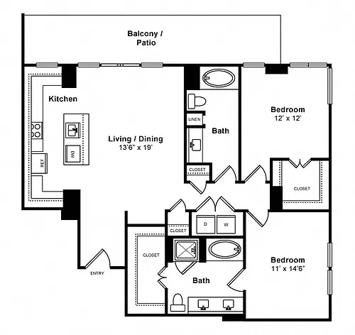 Floor plan Harmony - High-Rise