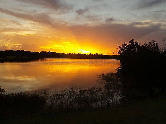Lake view from back yard