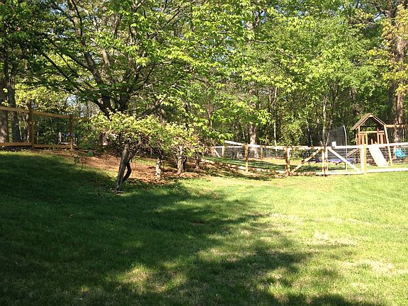 large, private yard