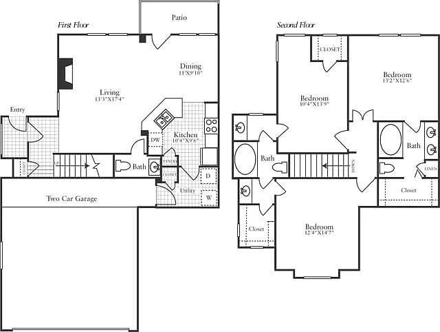 Floor plan Townhome 4