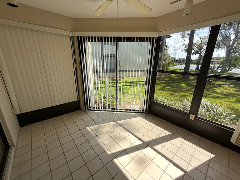 patio with the lake view