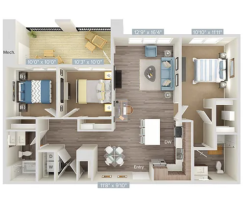 Floor plan C1-313-321