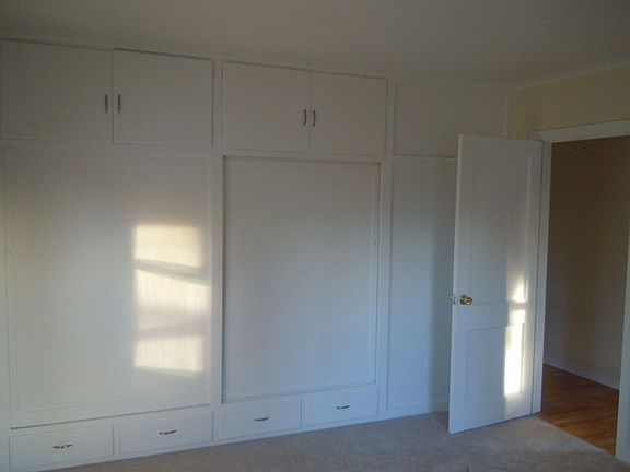 built in cabinets in the bedrooms