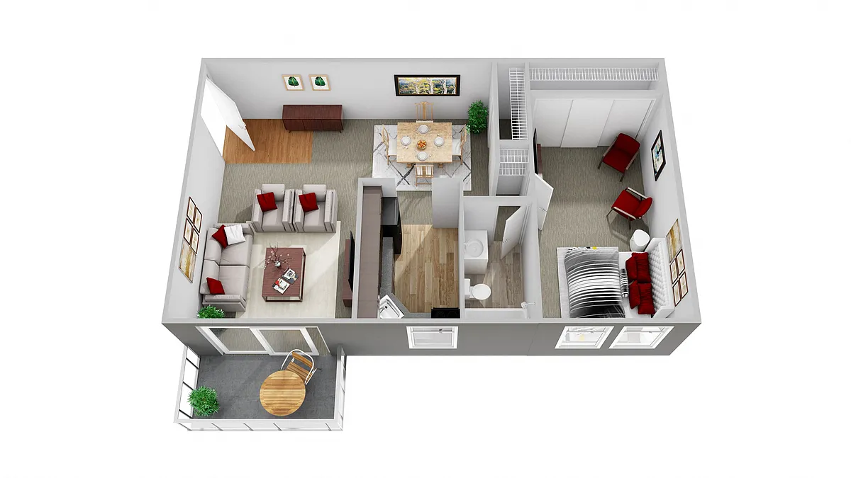 Floor plan One Bedroom