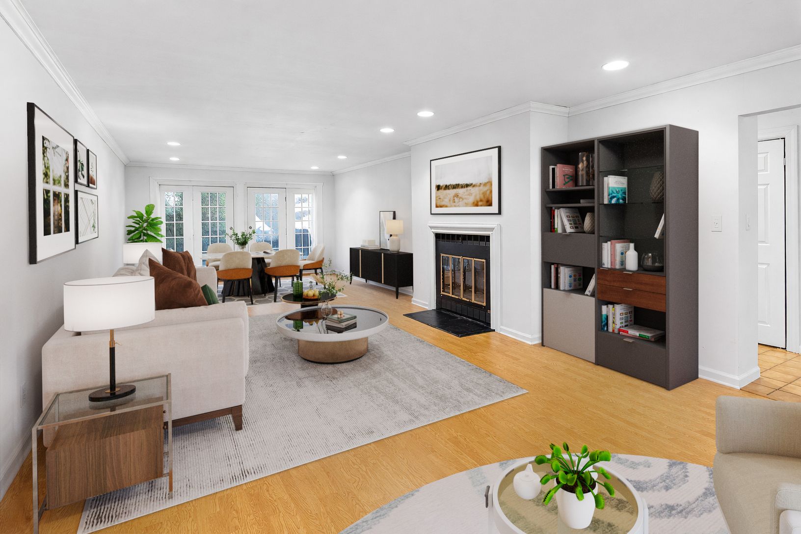  Living Room Virtually Staged