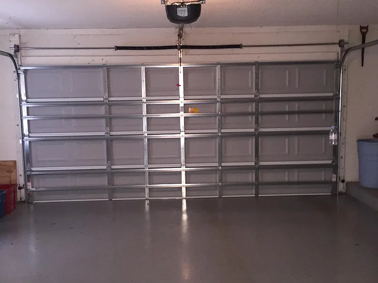 Full, clean 2-car garage