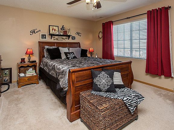 Master bed with 3/4 bath