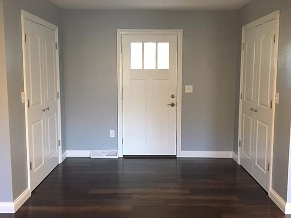 Entrance with two closets