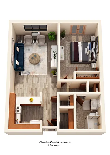 Floor plan One Bedroom