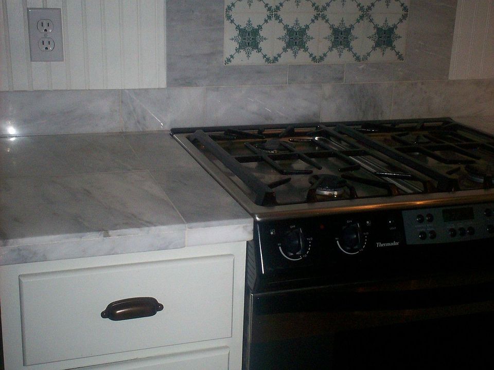 Kit detail with vintage tile work