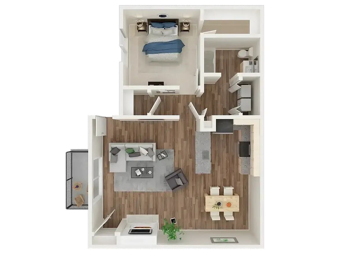 Floor plan 1X1