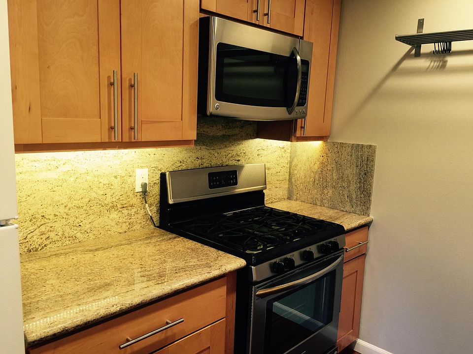 Gas Range 
LED over counter lighting.