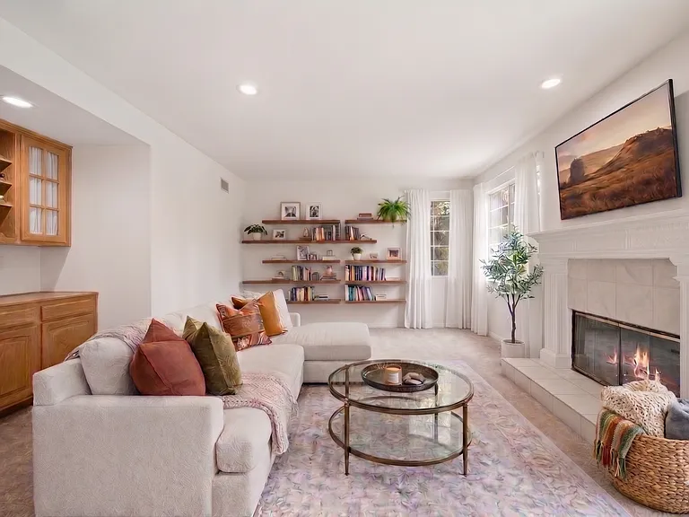 Family Room off of Kitchen - Virtually Staged