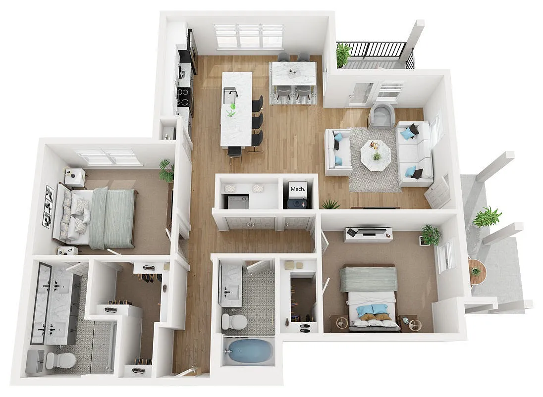 Floor plan B1-M