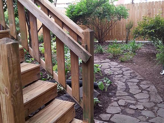 Entering Exterior Staircase 