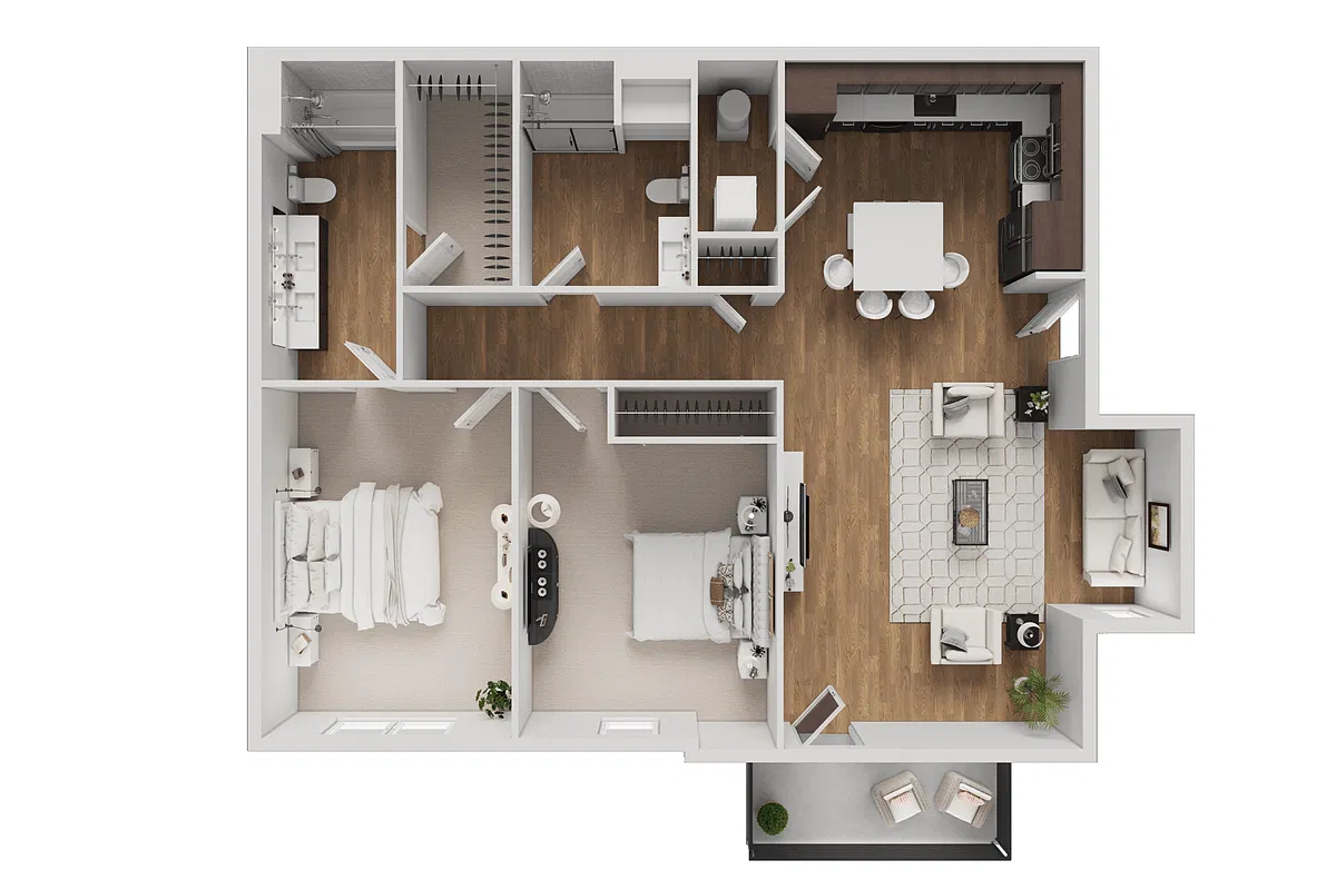 Floor plan West 8th - Topaz