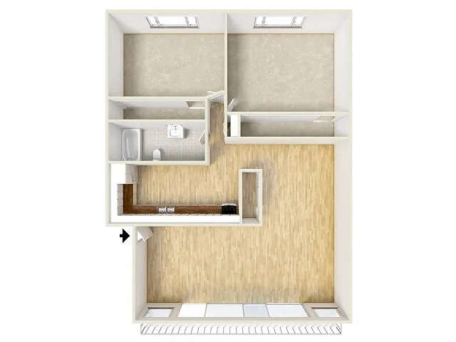 Floor plan Two Bedroom