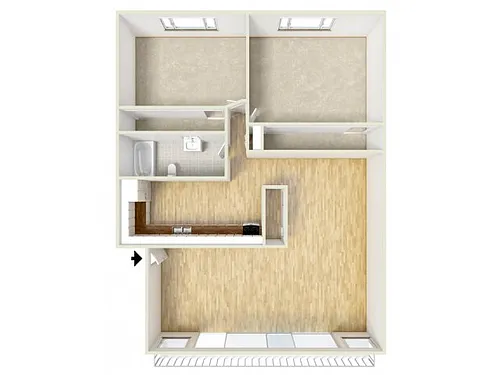 Floor plan Two Bedroom