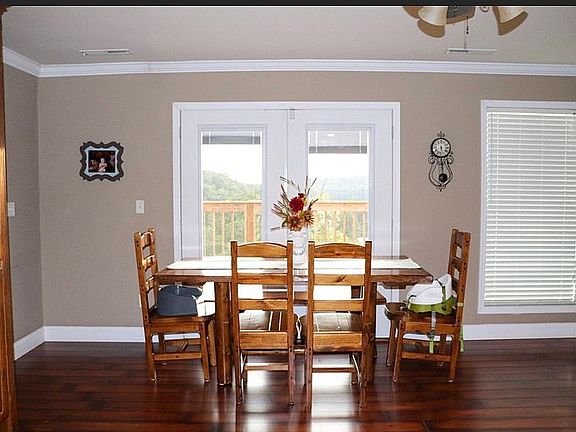 Table space overlooking lake
