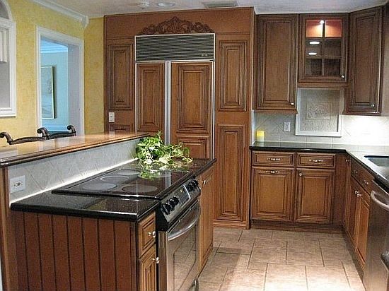 Kithen : Sub Zero built in w/ Shrock cabinetry