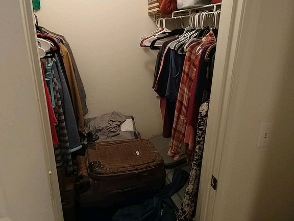 Large walk in closet for in the second bedroom