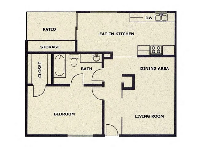 Floor plan One Bedroom