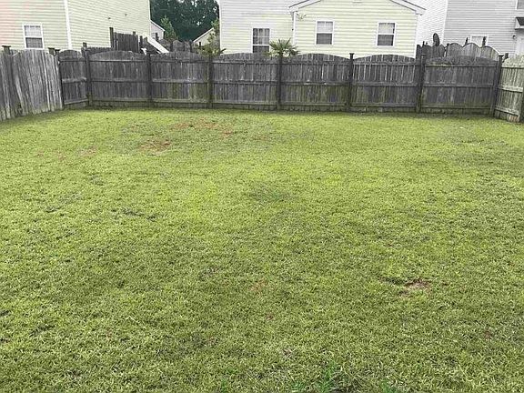 Fenced-in backyard