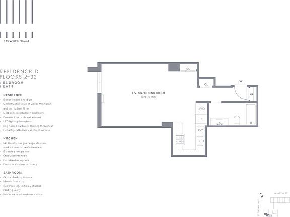 2nd image of 175 W 87th St APT 16D