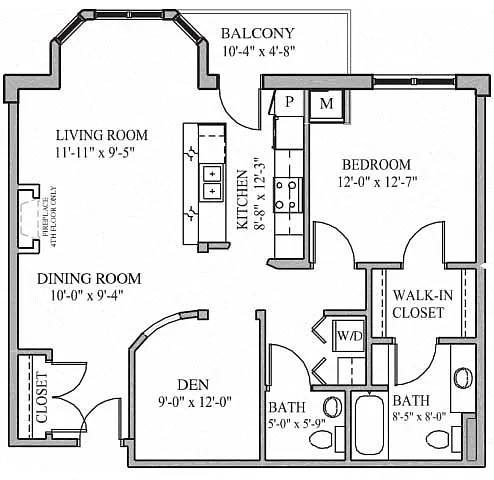 Floor plan Gleason