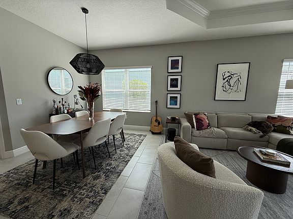 Dining room and living room