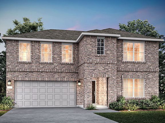 The La Salle, a 2-story new construction home, shown with Home Exterior D