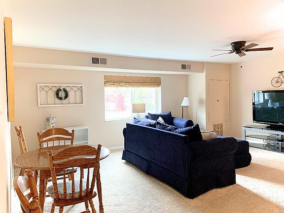 Living Room, and Dining Room Space is large, bright and is being rented with furniture!
