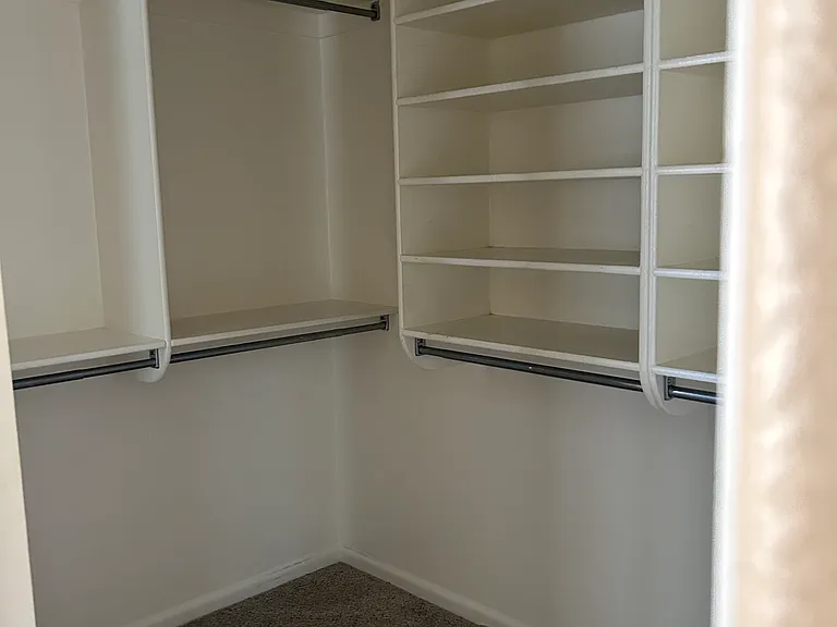 Large master walk in closet