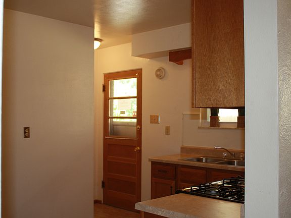 Looking into the kitchen