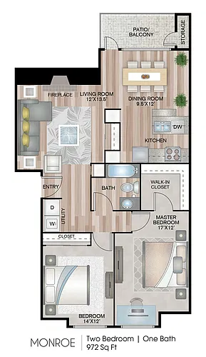 Floor plan Monroe