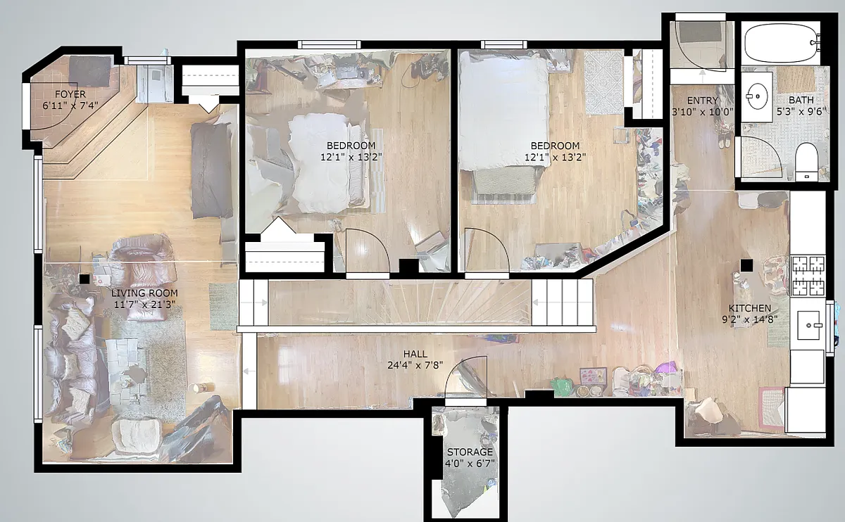 apartment layout - 105 Central St #1