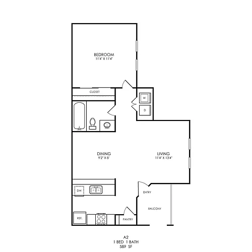 Floor plan A2 Classic