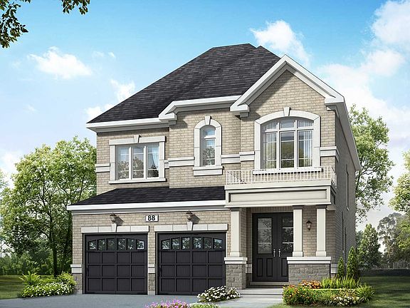 Exterior of Crystal Style C at Woodhaven in Aurora, Ontario.