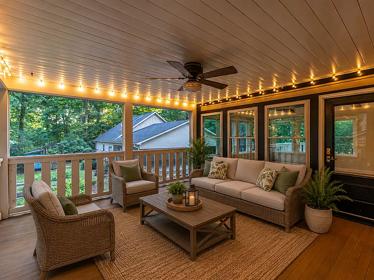 Screened in porch.