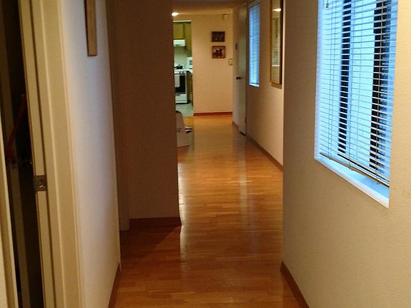 long hallway/ art gallery