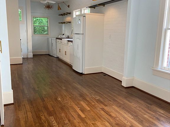 Open concept with fully tiled walls