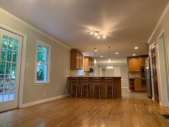 Kitchen and family room